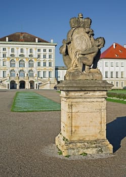 In front of Nymphenburg Palace in Munich