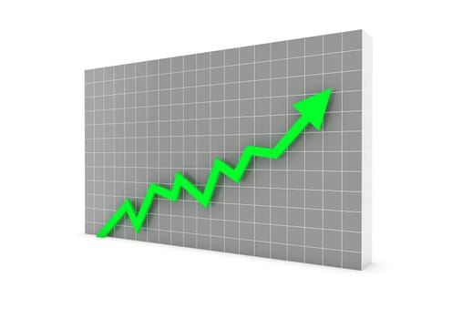 3D Diagram Green