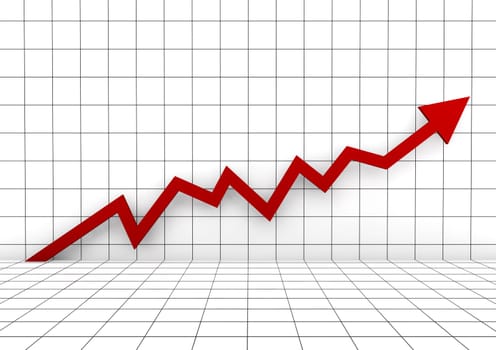 3D Diagram Red