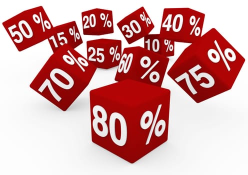 3D Sale Cube
