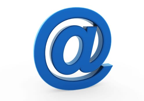 3D Email Icon Blue