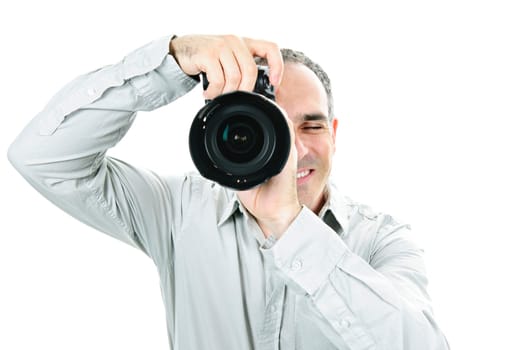 Photographer with camera