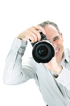 Photographer with camera