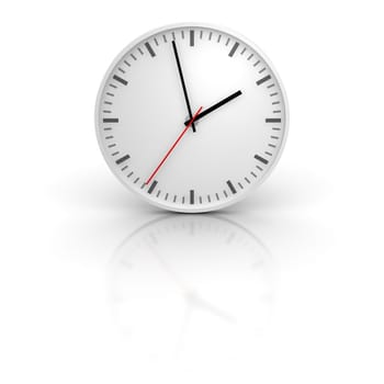 White clock