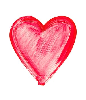 painted heart - symbol of love