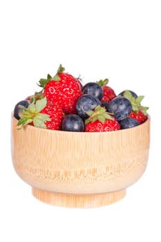 Blueberries and strawberries
