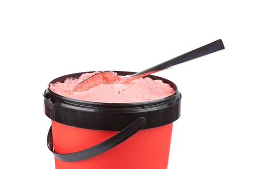 Delicious strawberry ice cream
