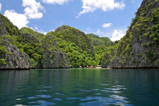 Rocky landscape in Palawan / Philippines