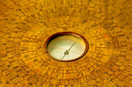 antique Fengshui compass from China
