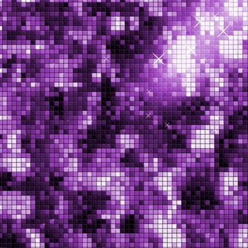 Disco background in modern purple