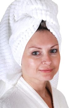 Girl after a shower.