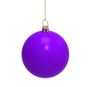 Purple christmass ball