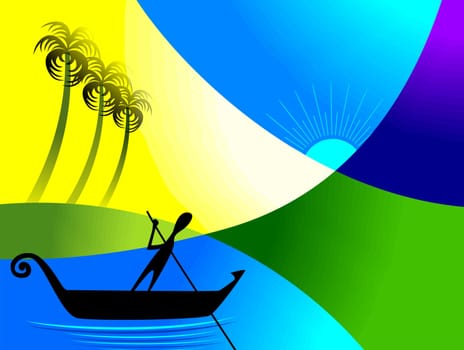 Man enjoying the beauty