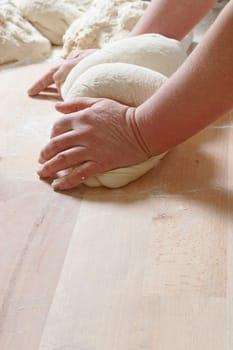 Mixing dough