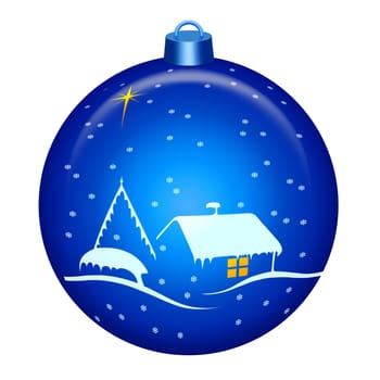 Christmas night globe