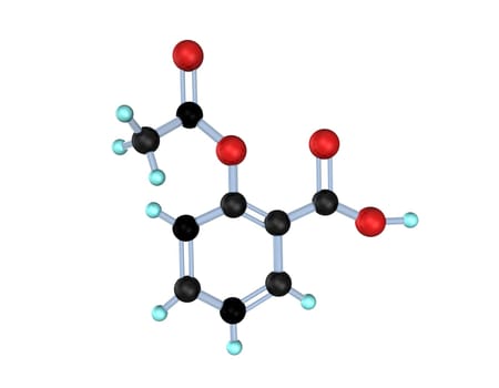 Acetylsalicylic acid molecule
