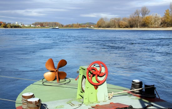 Rhine navigation near Speyer