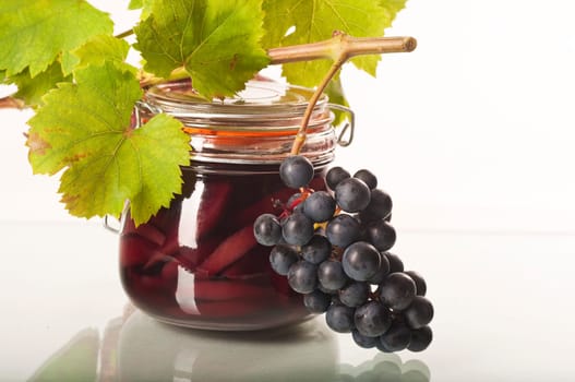 Pears in red wine