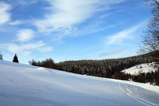 Czech Republic - mountains Krkonose in winter