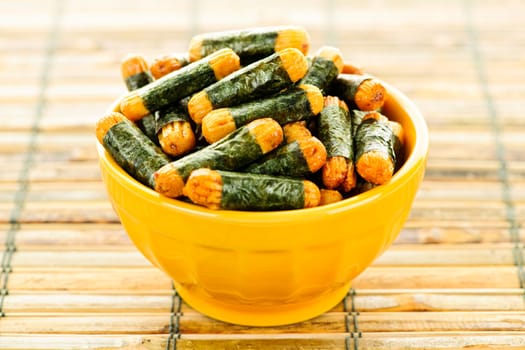 Rice and seaweed crackers Nori Maki
