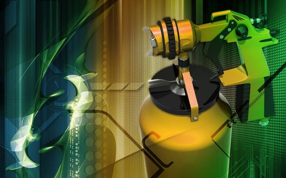 Nozzle spray gun