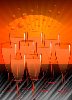 wine glasses