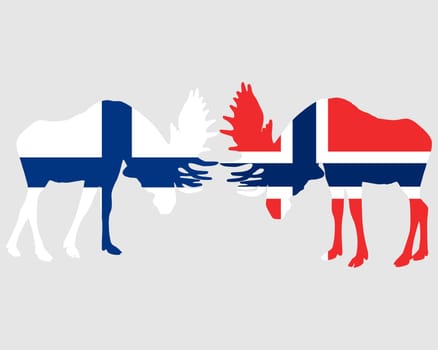 Fighting Moose