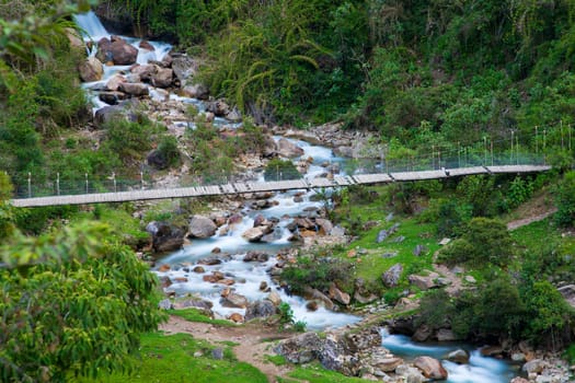 Bridge over stream