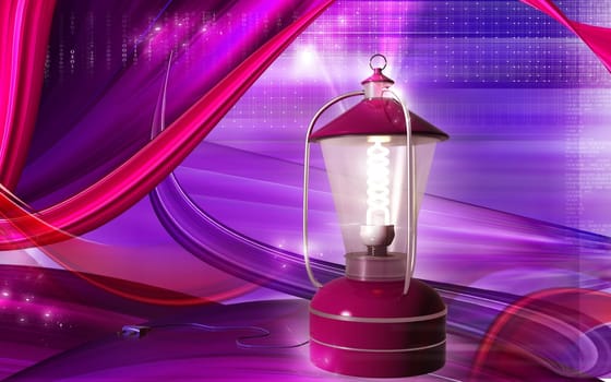 Rechargeable floured lantern