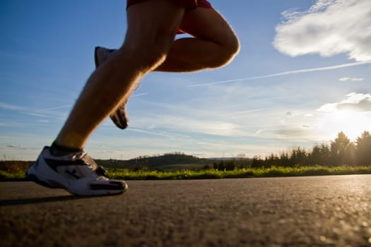 Runner's legs