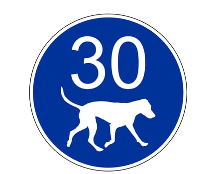 Traffic signs for dogs