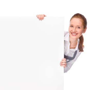 Woman with cooking apron