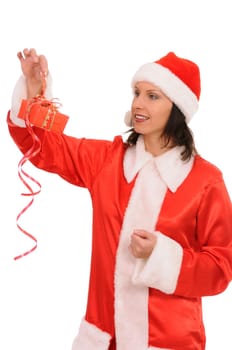 santa with gift