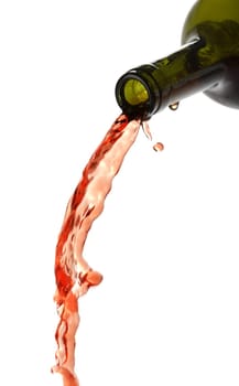 Pouring red wine