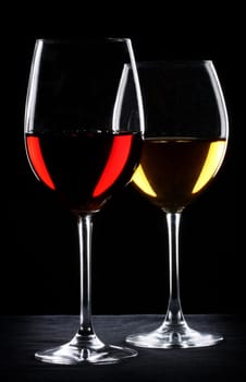 Two glasses of wine