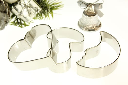 three cookie cutters for cookies