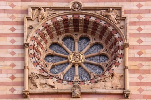 Rose window at the cathedral of Speyer