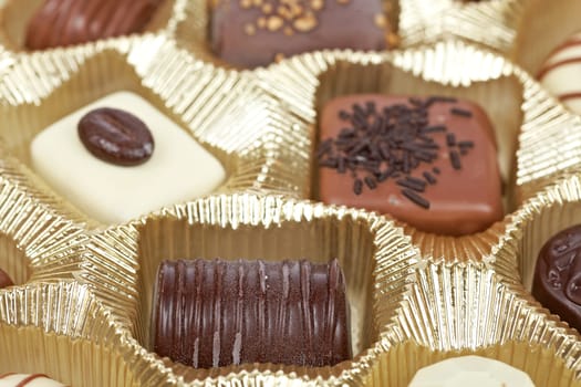 Chocolate candies background