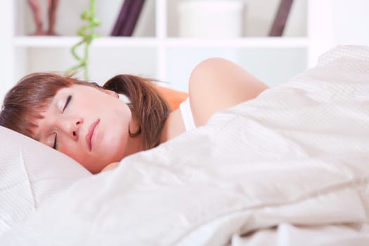 sleeping woman