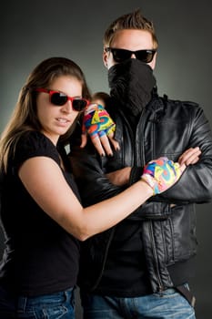 Wild Couple in Black