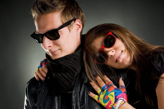 Wild Couple in Black