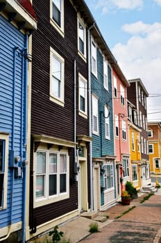 Colorful houses in St. Johns