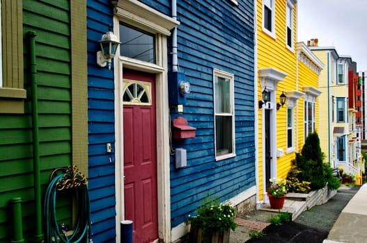 Colorful houses in St. Johns