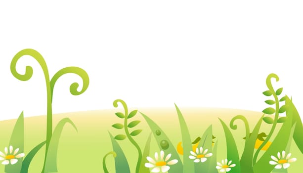 grass and flower