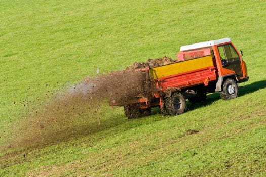 Tractor at work
