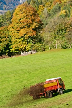Tractor at work