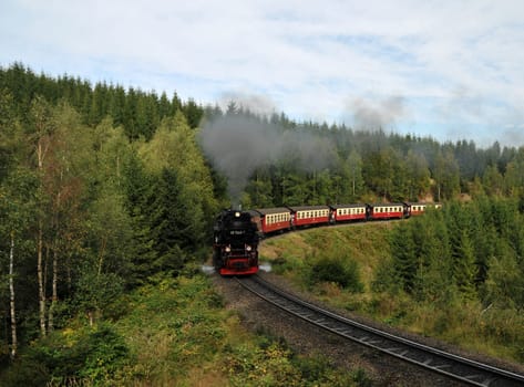The Harz Narrow-Gauge Railway at Drei Annen Hohne