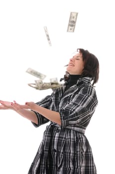 woman with money