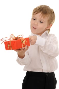 child with gift