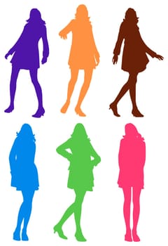 Women Graphic Fashion Silhouettes
